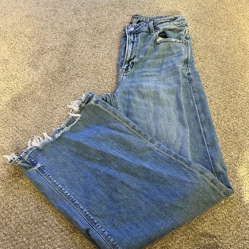 American Eagle Outfitters High Rise Wide Leg Jeans